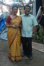 Rajendra Chawla, Rohini Banerjee at Saas Bina Sasural on location on 5th Dec 2011 (44).JPG